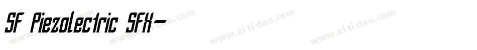 SF Piezolectric SFX字体转换